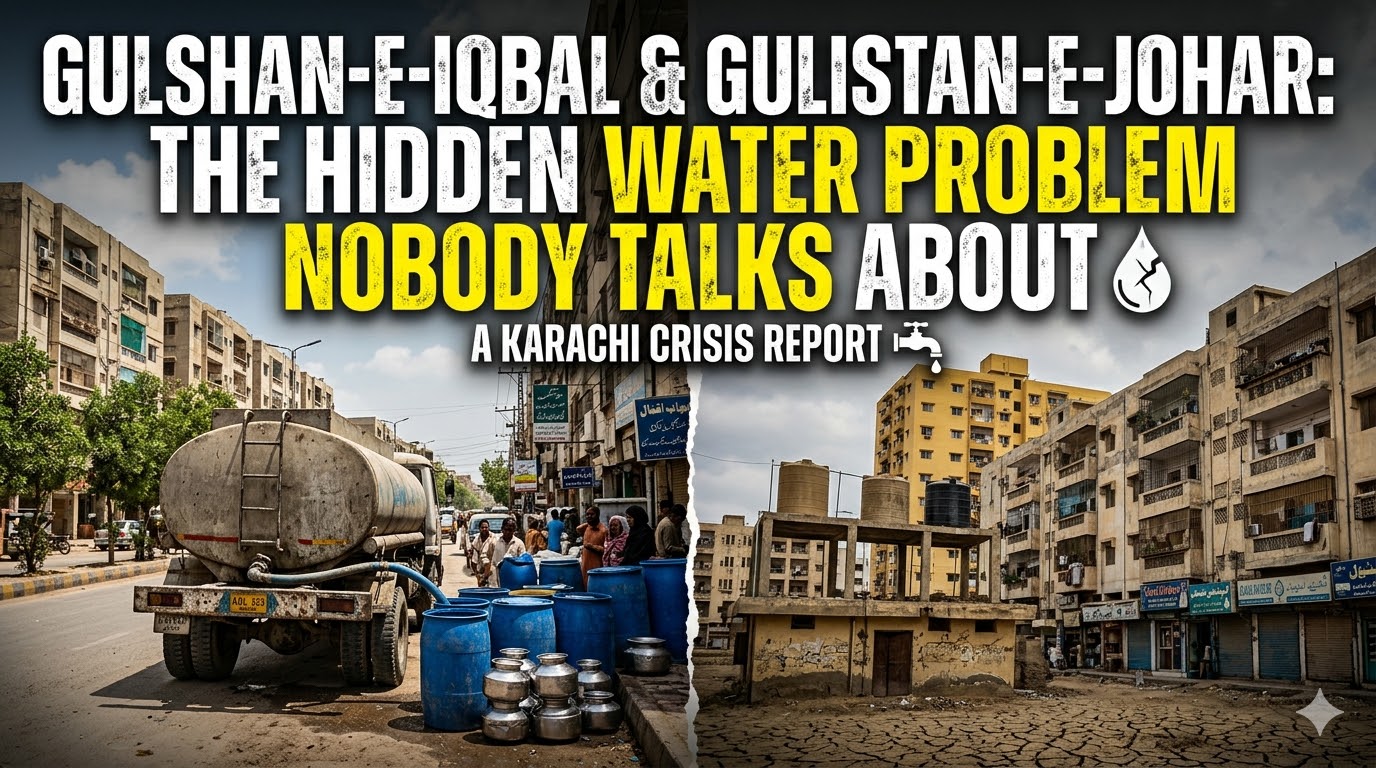 Gulshan-e-Iqbal & Gulistan-e-Johar: The Hidden Water Problem Nobody Talks About