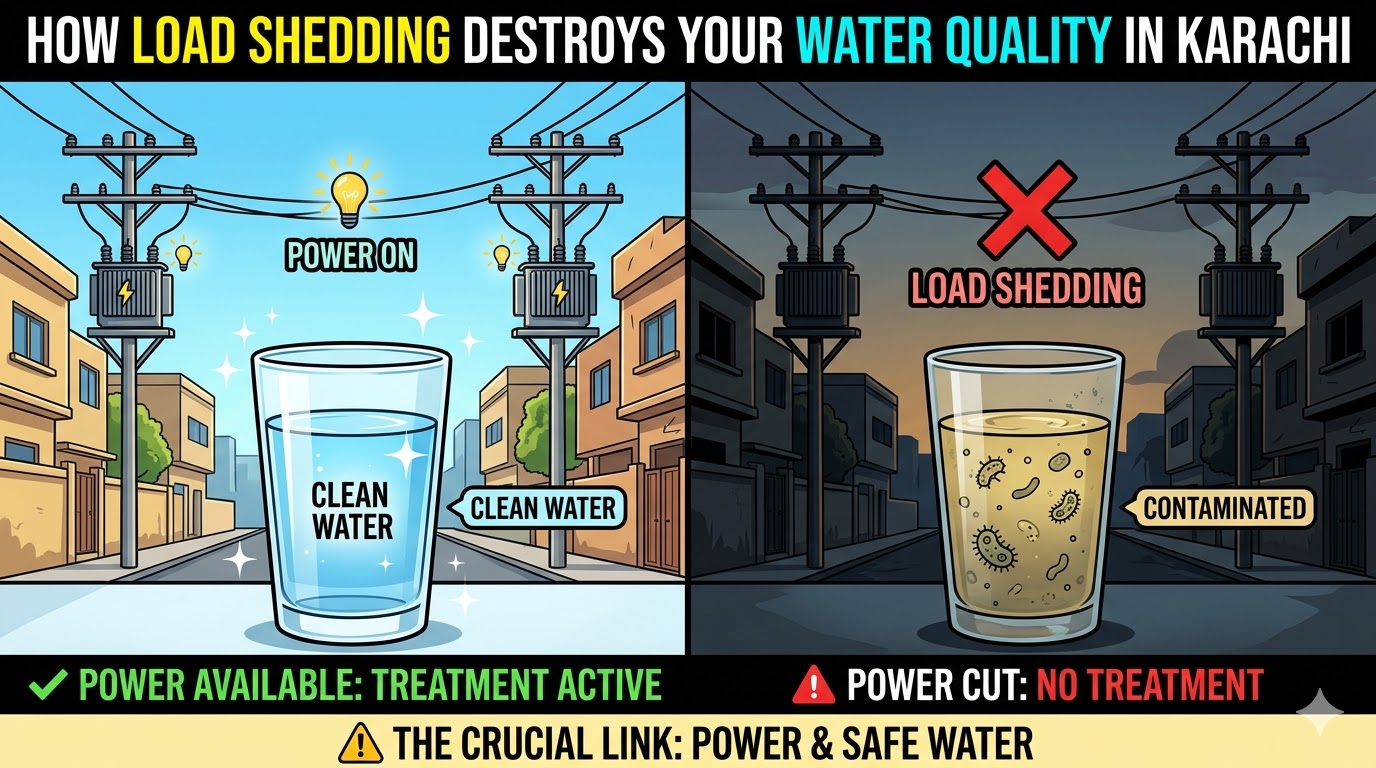 How Load Shedding Destroys Your Water Quality in Karachi — And What Every Karachi Homeowner Must Do Right Now