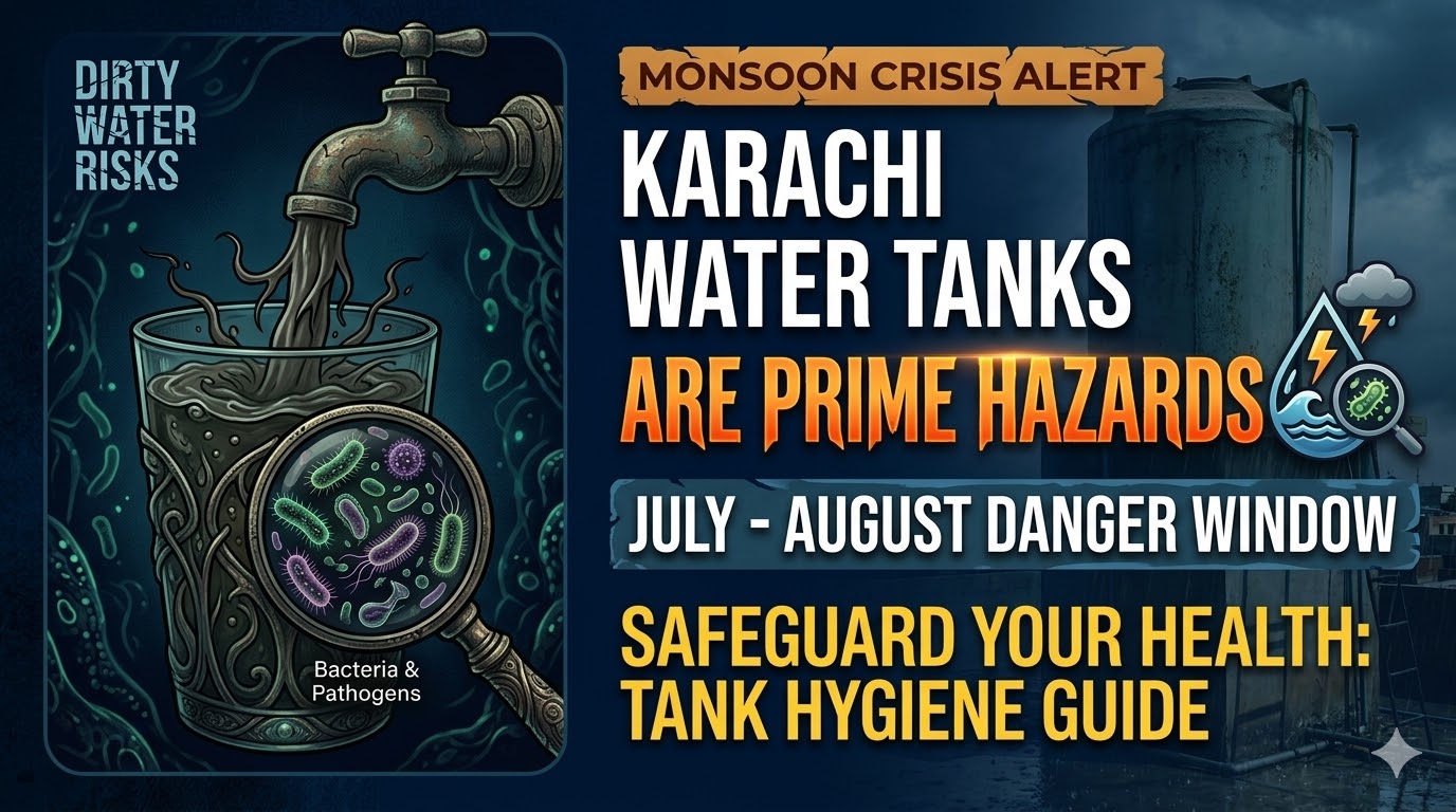 Monsoon Season Warning: Why Karachi Tanks Are Most Dangerous in July–August