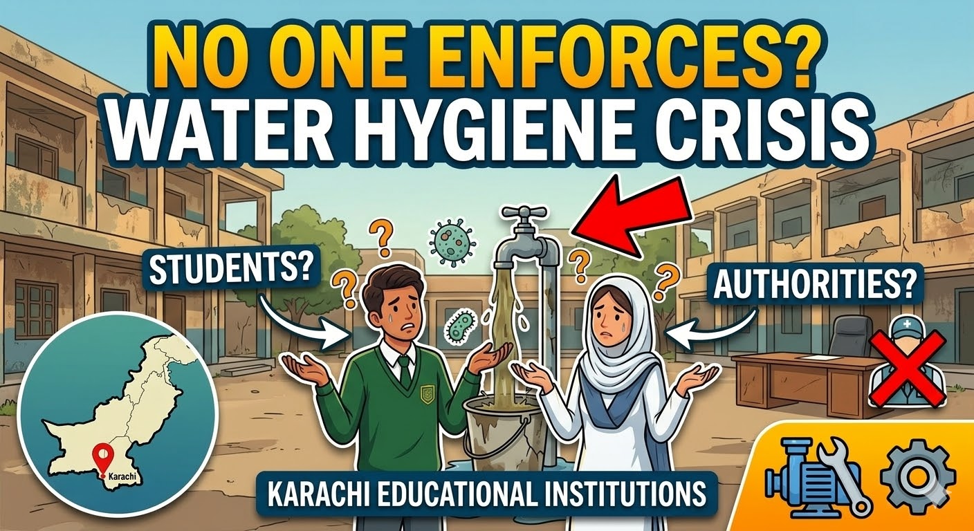 Schools & Universities in Karachi: The Water Hygiene Issue No One Enforces