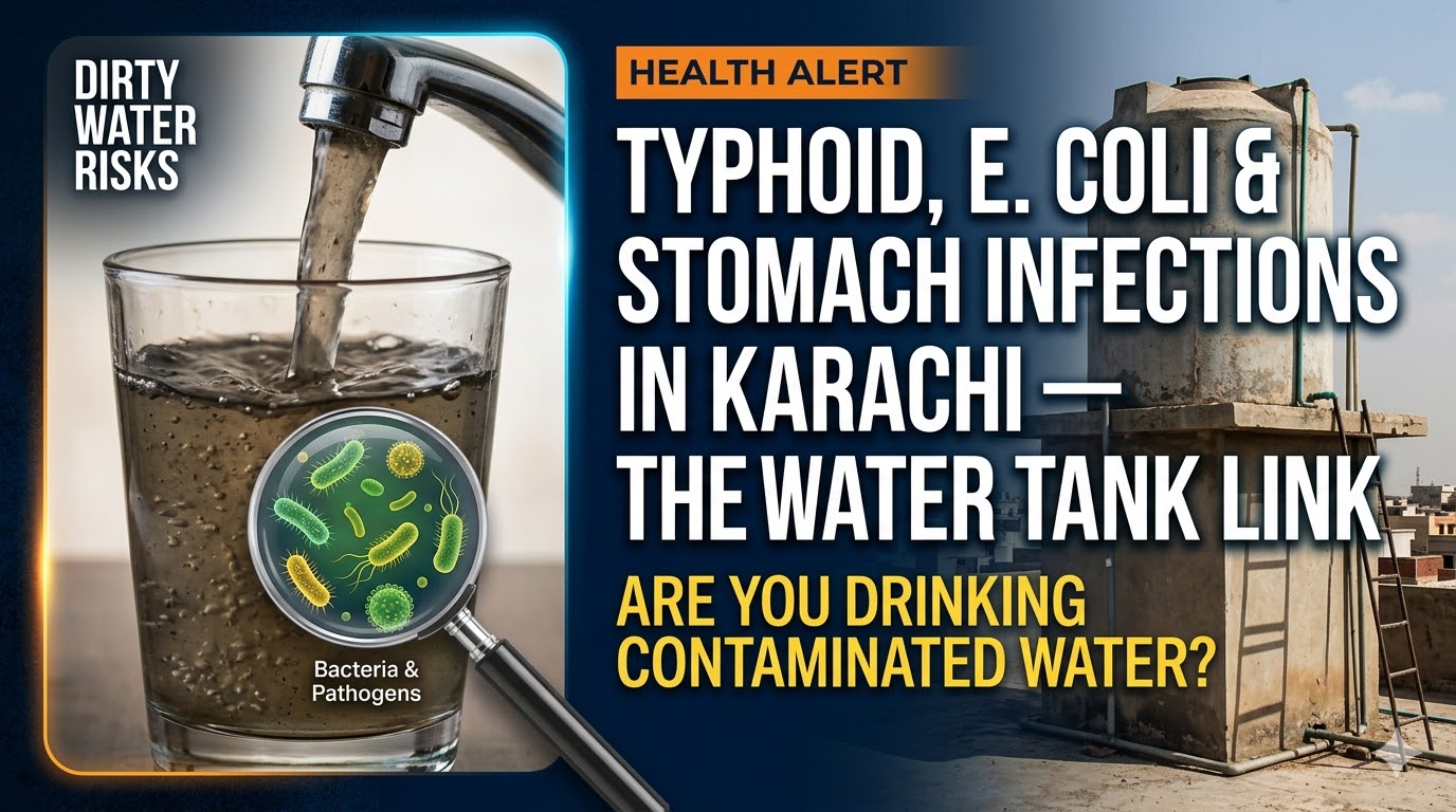 Typhoid, E. Coli & Stomach Infections in Karachi — The Water Tank Link