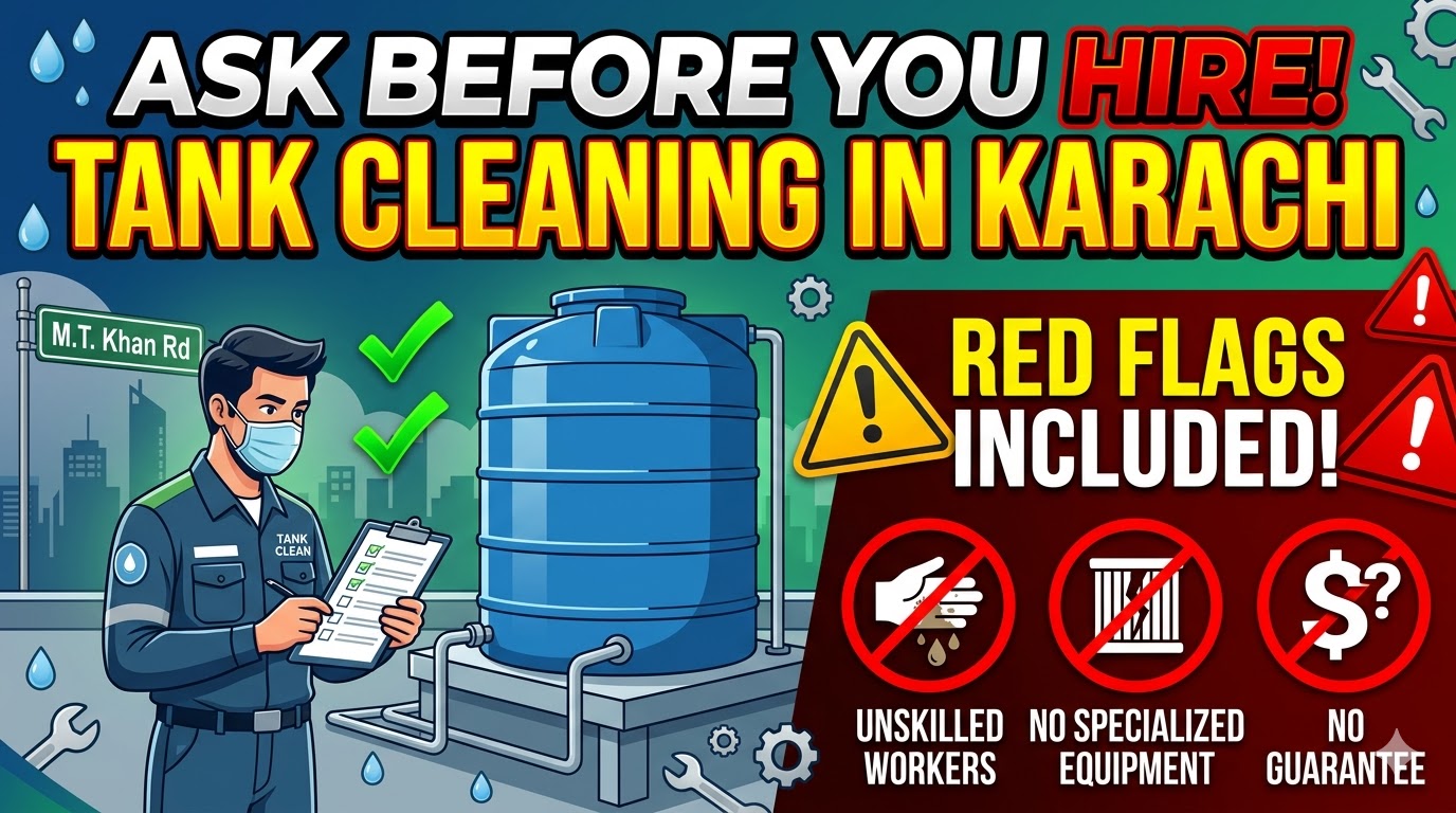 What to Ask Before Hiring a Tank Cleaning Company in Karachi (Red Flags Included)