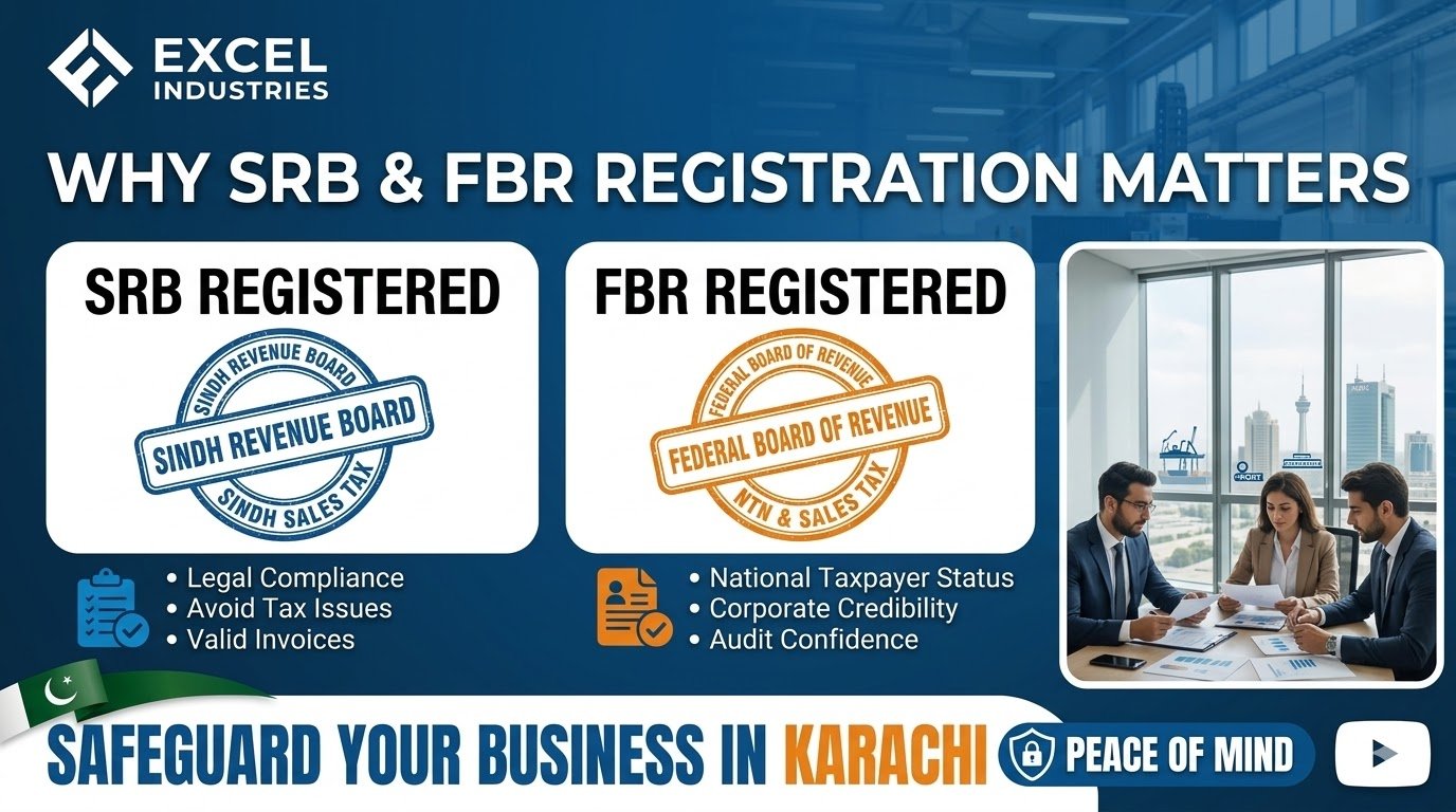 SRB & FBR Registered Why It Matters When Choosing a Service Company in Karachi