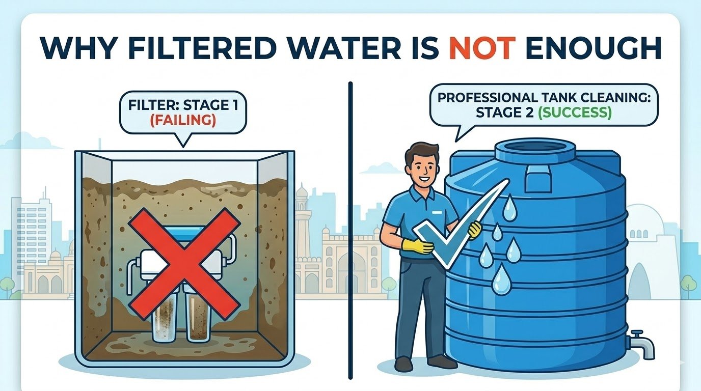 Why Filtered Water Is Not Enough — The Truth About Tank Contamination